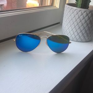 Blue Flash Ray Bans